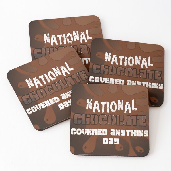 Item preview, National Chocolate Covered Anything Day Design designed and sold by ZiAttaArt.