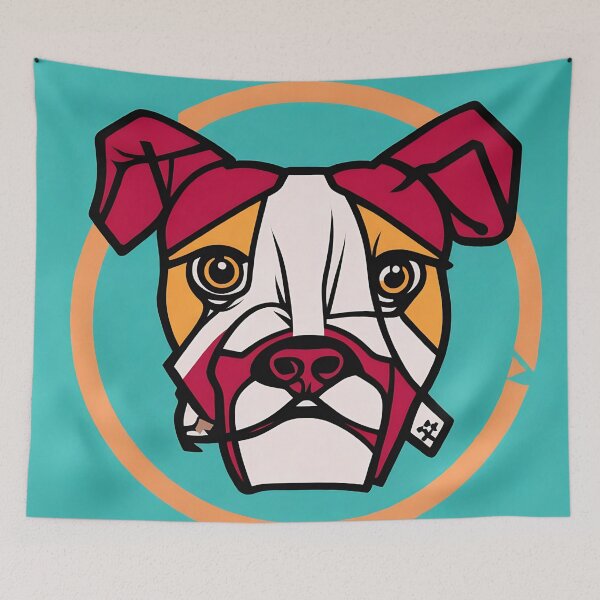 Artikelvorschau, Dog logo, geometric, vector, symmetrical, minimalism entworfen und verkauft von DrawItOnce.