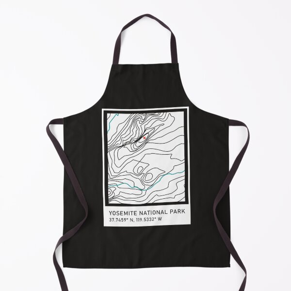 Item preview, Yosemite National Park Trail Map Badge designed and sold by CloudWalker Designs.