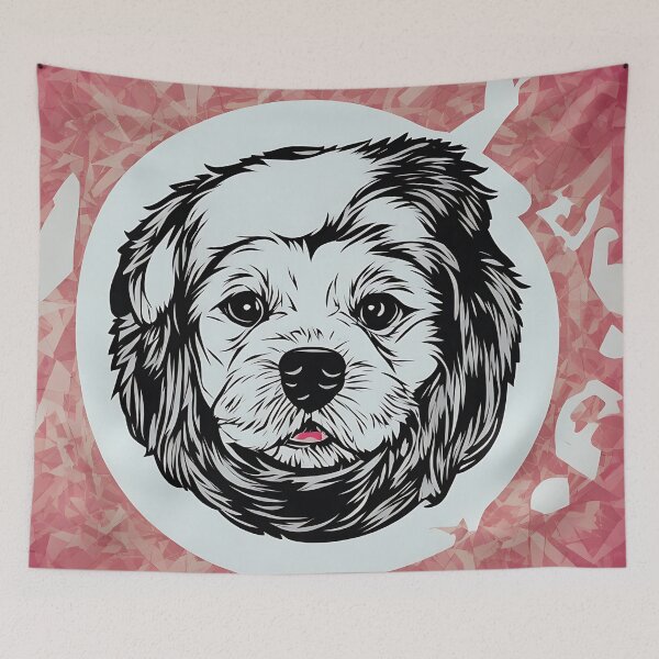 Item preview, Dog logo, geometric, vector, symmetrical, minimalism designed and sold by DrawItOnce.