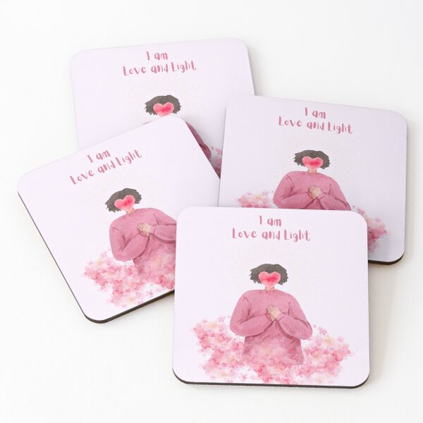Item preview, I AM LOVE & LIGHT | affirmation | spiritual | meditation | mystical | yoga designed and sold by soulupdesign.