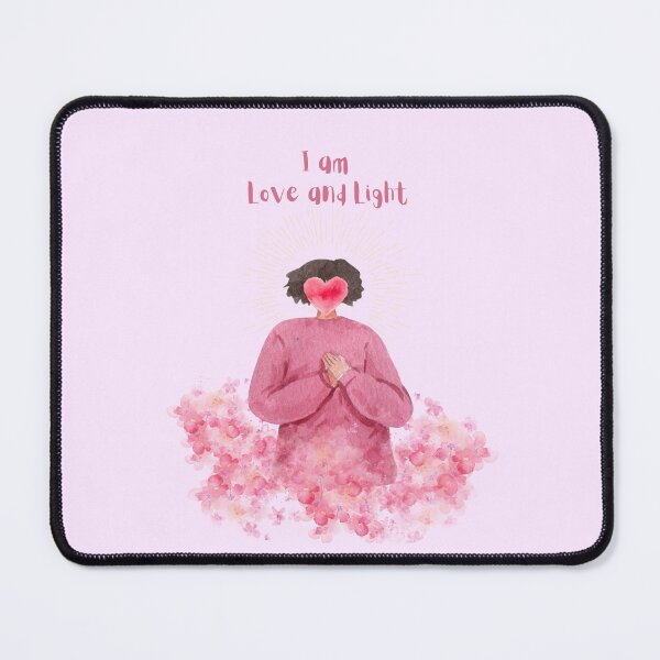 Item preview, I AM LOVE & LIGHT | affirmation | spiritual | meditation | mystical | yoga designed and sold by soulupdesign.