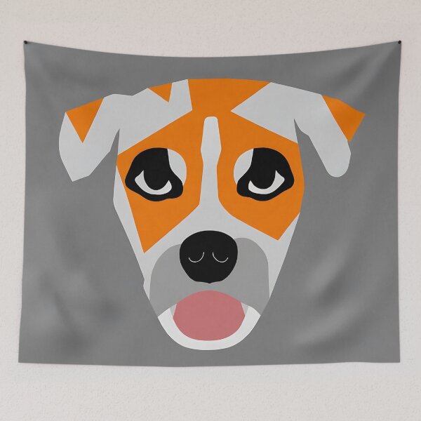 Item preview, Dog logo, geometric, vector, symmetrical, minimalism designed and sold by DrawItOnce.