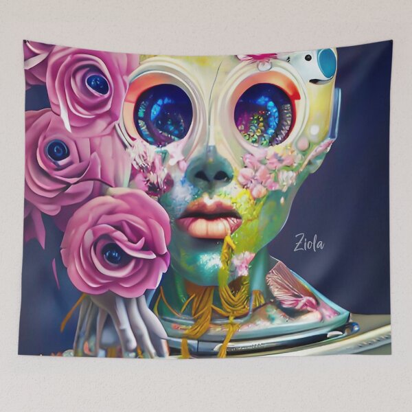Item preview, Robot Art Love Robots  designed and sold by ZiolaRosa.