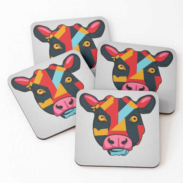 Artikelvorschau, Cow logo, geometric, vector, symmetrical, minimalism entworfen und verkauft von DrawItOnce.