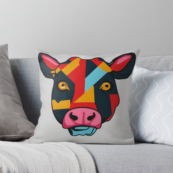 Artikelvorschau, Cow logo, geometric, vector, symmetrical, minimalism entworfen und verkauft von DrawItOnce.