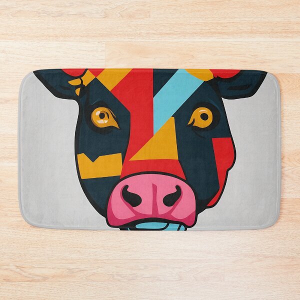 Artikelvorschau, Cow logo, geometric, vector, symmetrical, minimalism entworfen und verkauft von DrawItOnce.
