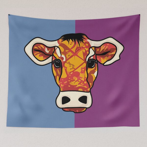 Artikelvorschau, Cow logo, geometric, vector, symmetrical, minimalism entworfen und verkauft von DrawItOnce.
