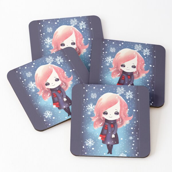 Item preview, Kawaii chibi anime winter wonderland 1 designed and sold by i-cottagedesign.
