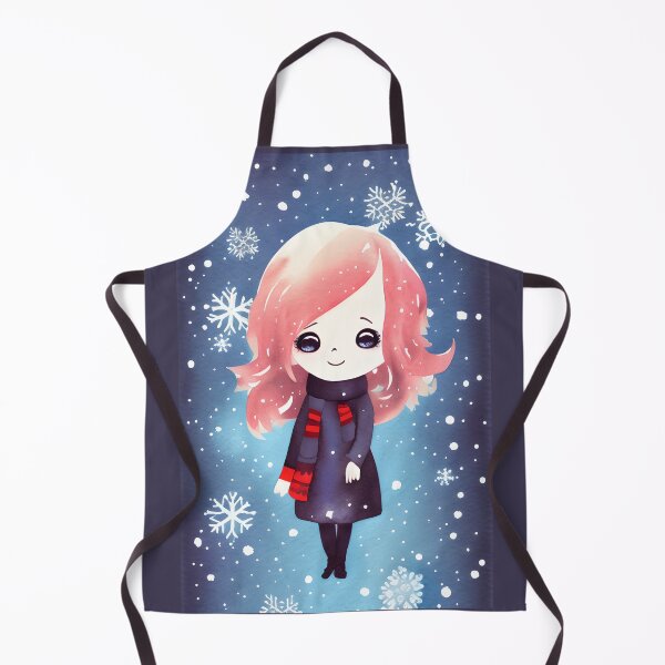 Item preview, Kawaii chibi anime winter wonderland 1 designed and sold by i-cottagedesign.