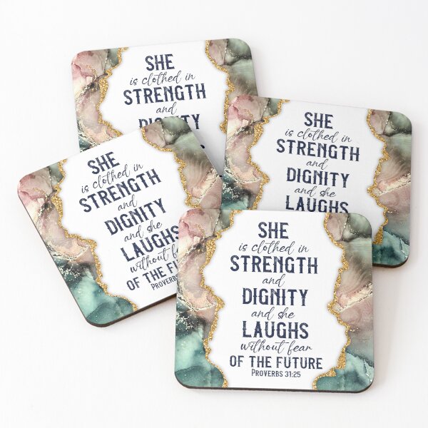 Item preview, She is clothed in strength and dignity and she laughs without fear of the future designed and sold by Mondir ⭐⭐⭐⭐⭐.