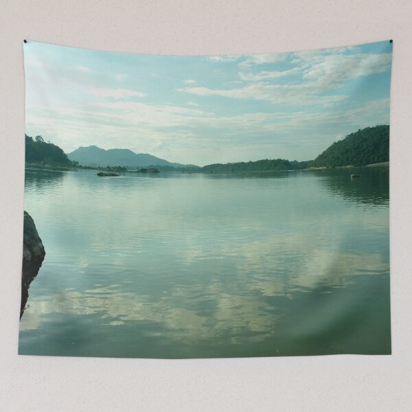 Item preview, Mekong River and Mountains Landscape Sky Reflection Water designed and sold by worldways.