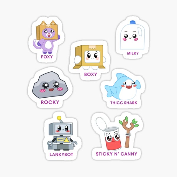 Lankybox Pack Sticker For Sale By Usapride22 Redbubble