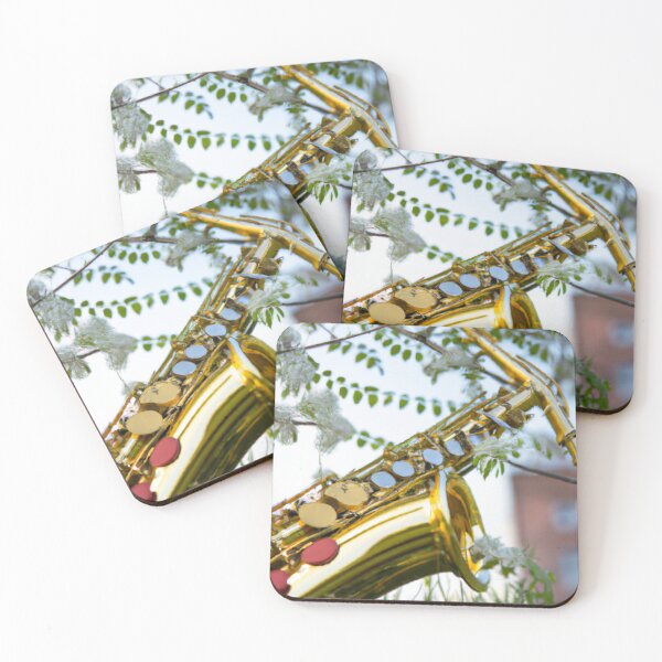 Item preview, Saxophone Spring Coaster with Tree designed and sold by glide-products.