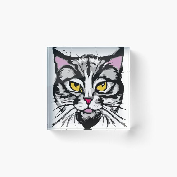 Item preview, Cat logo, geometric, vector, symmetrical, minimalism designed and sold by DrawItOnce.
