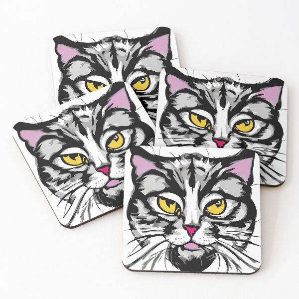Item preview, Cat logo, geometric, vector, symmetrical, minimalism designed and sold by DrawItOnce.
