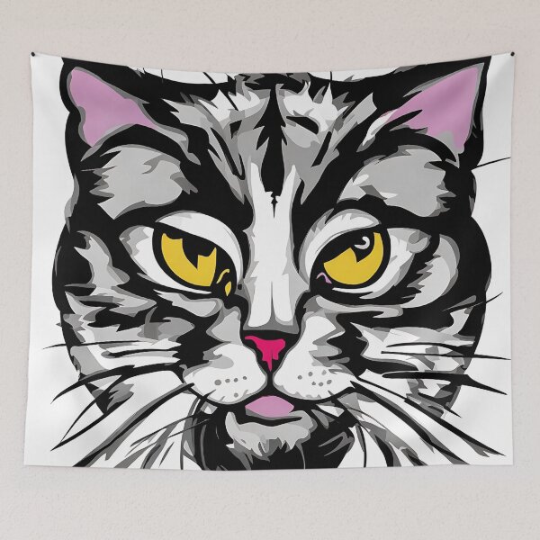 Artikelvorschau, Cat logo, geometric, vector, symmetrical, minimalism entworfen und verkauft von DrawItOnce.
