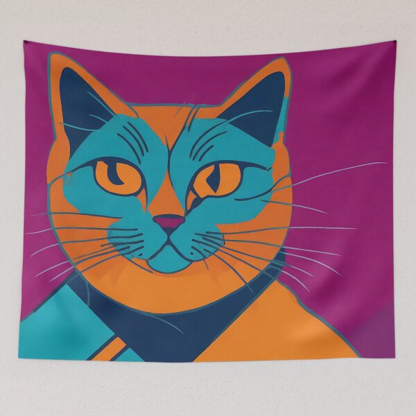 Artikelvorschau, Cat logo, geometric, vector, symmetrical, minimalism entworfen und verkauft von DrawItOnce.