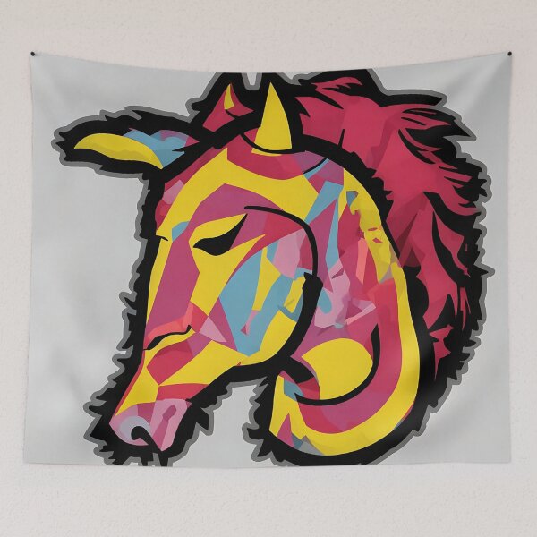 Artikelvorschau, Horse logo, geometric, vector, symmetrical, minimalism entworfen und verkauft von DrawItOnce.