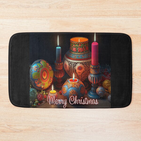 Item preview, Christmas Candles Greeting designed and sold by 3 CITIES.