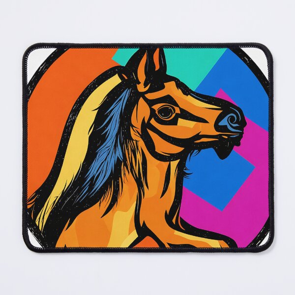 Item preview, Horse logo, geometric, vector, symmetrical, minimalism designed and sold by DrawItOnce.