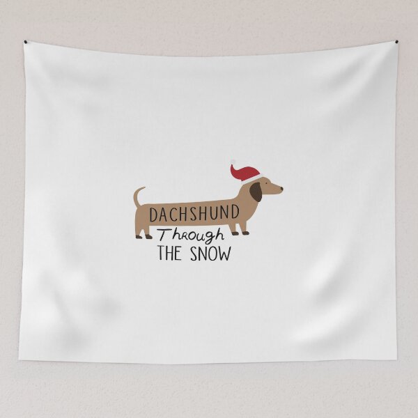 Item preview, Dachshund Through The Snow designed and sold by tsfdesign.