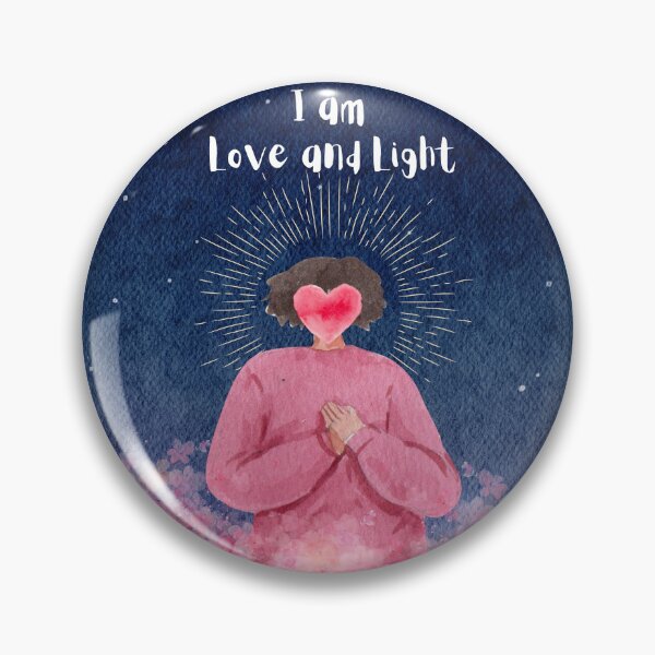 Item preview, I AM LOVE & LIGHT | affirmation | spiritual | meditation | mystical | yoga designed and sold by soulupdesign.