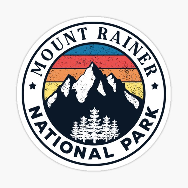 "Mount Rainier National Park" Sticker for Sale by Roadtees Redbubble
