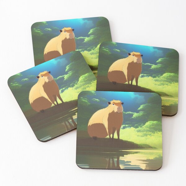 Item preview, Capybara at a lake  designed and sold by BentixDesigns.