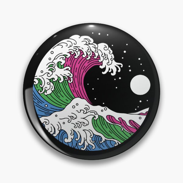 Item preview, Kanagawa Polysexual Pride Flag LGBTQ+ designed and sold by Queer Pride Shop.