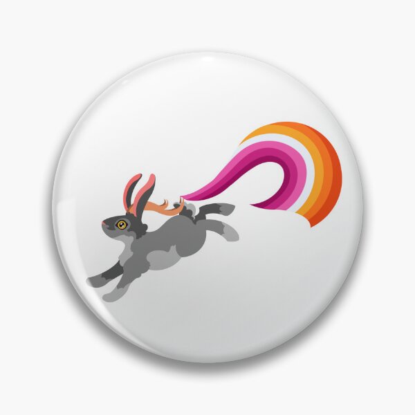 Item preview, Jackalope Pride - Lesbian (Sunset) designed and sold by Purple-Capybara.