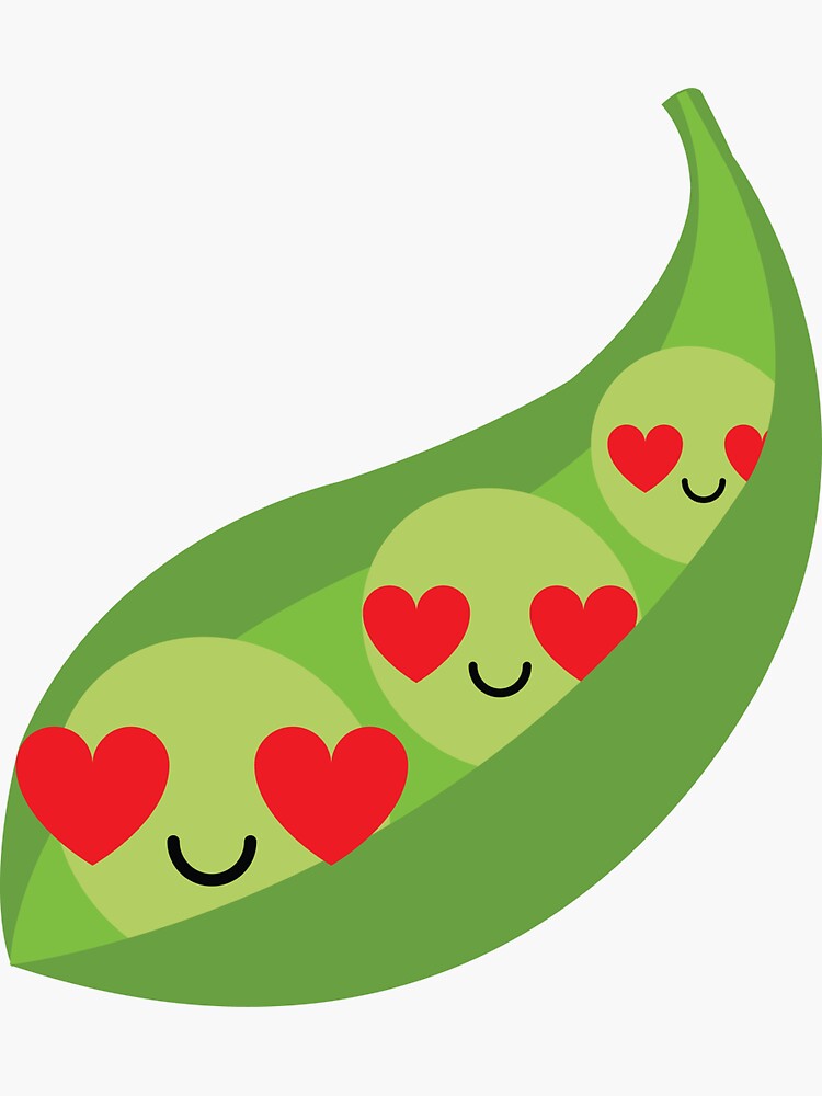 "Pea Emoji " Sticker for Sale by HippoEmo Redbubble