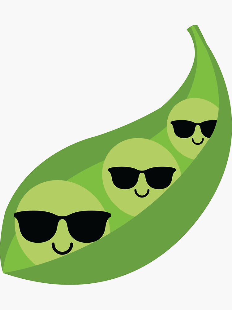 "Pea Emoji " Sticker for Sale by HippoEmo Redbubble