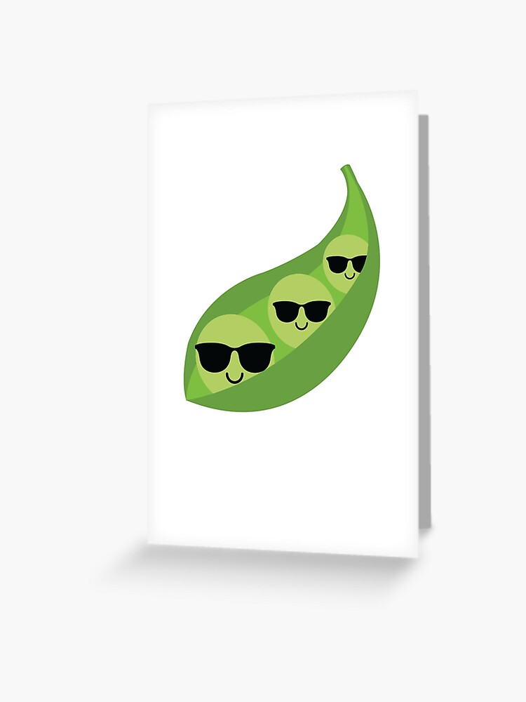 Pea Emoji " Greeting Card by HippoEmo | Redbubble