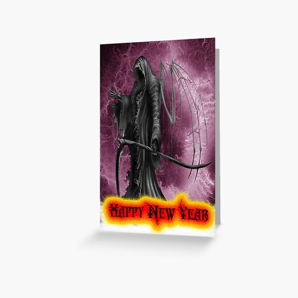 The Reaper New Year Greeting Card