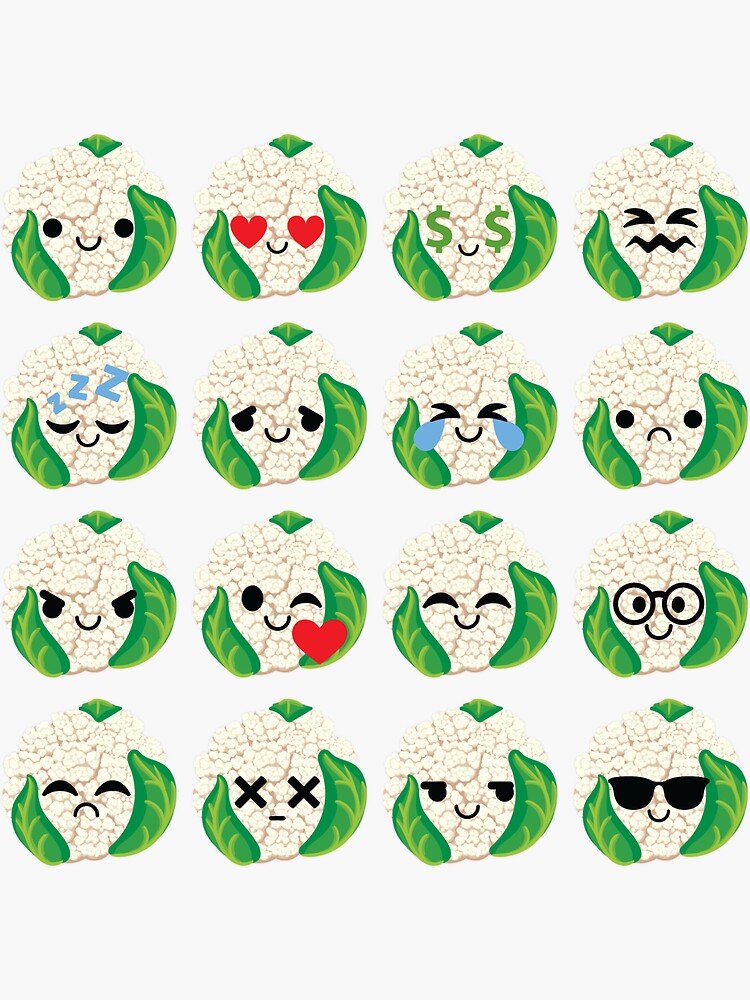 "Cabbage Emoji " Sticker by HippoEmo Redbubble