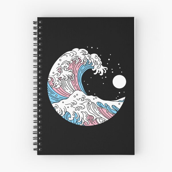 Item preview, Great Wave of Kanagawa Transgender Pride Flag designed and sold by Queer Pride Shop.