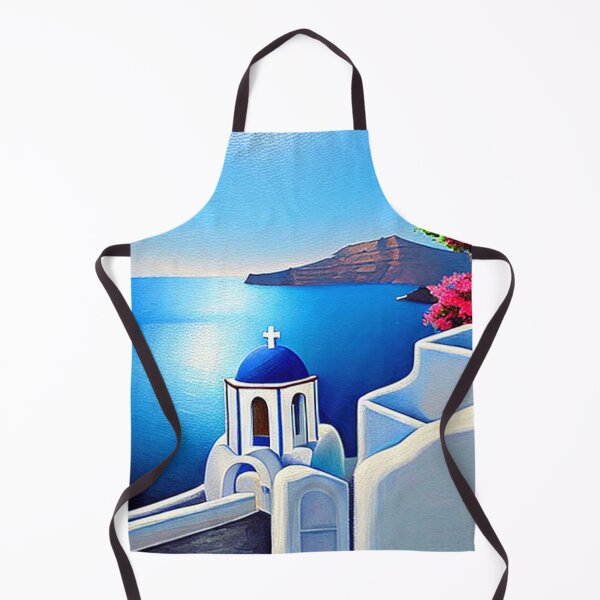 Item preview, Santorini Houses - Painting 1 - Throw Pillows and Prints. designed and sold by ScatterHub.