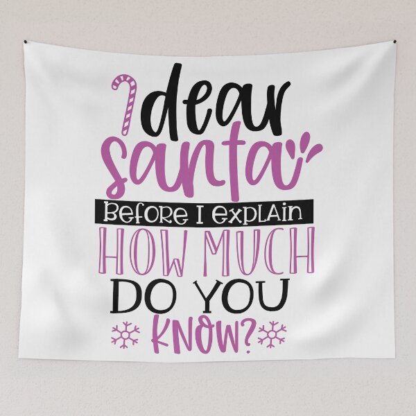 Item preview, Dear Santa Before I explain How much do you know?  designed and sold by potchidesigns.