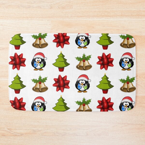 Item preview, Christmas bell tree penguin and bow designed and sold by katloganusa.