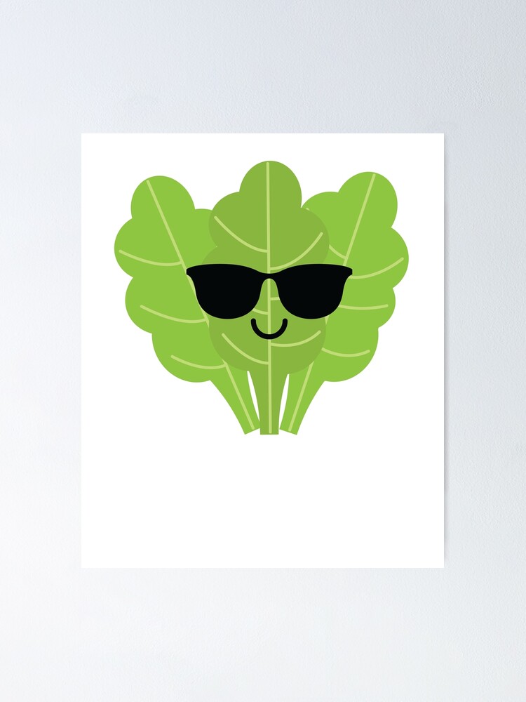 "Lettuce Emoji " Poster for Sale by HippoEmo Redbubble