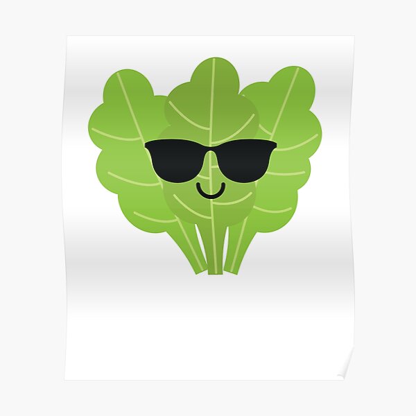 "Lettuce Emoji " Poster for Sale by HippoEmo Redbubble