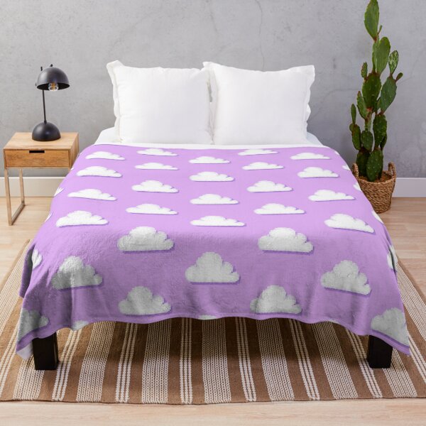 Item preview, Retro Lilac Pixel Cloud Weather Icon designed and sold by 8BitTrip.