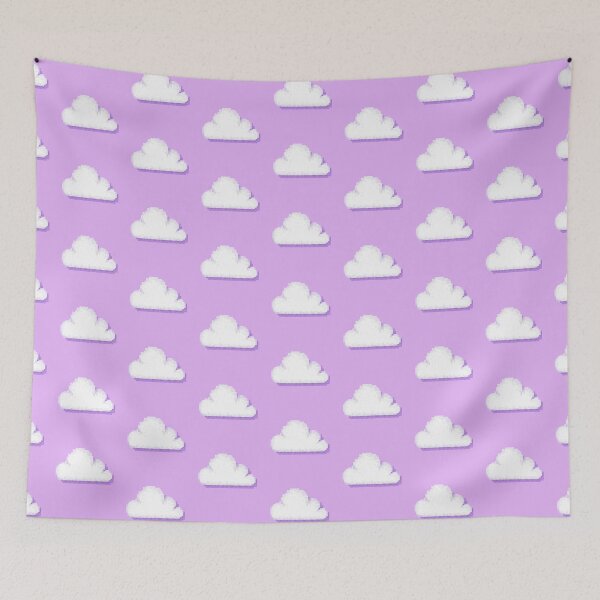 Item preview, Retro Lilac Pixel Cloud Weather Icon  designed and sold by 8BitTrip.