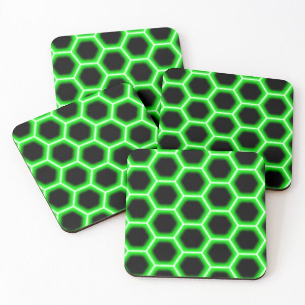 Item preview, Cool Hexagon Neon Pattern | Green Color | Cool Patterns designed and sold by RiciPaneto.