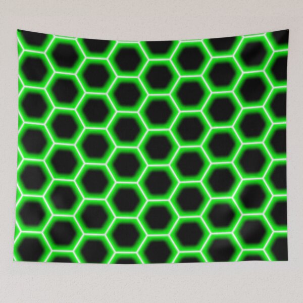 Item preview, Cool Hexagon Neon Pattern | Green Color | Cool Patterns designed and sold by RiciPaneto.