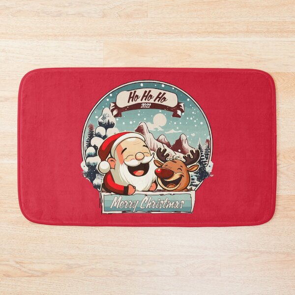 Item preview, Ho Ho Ho - Santa and Rudi in Christmas forest designed and sold by sabantha.