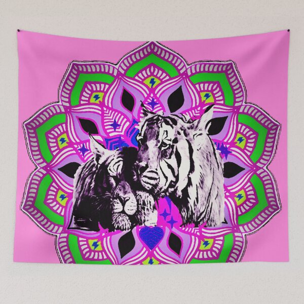 Item preview, the flower of two tigers  designed and sold by DEKA777.