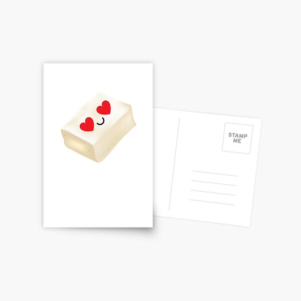 "Tofu Emoji " Postcard for Sale by HippoEmo Redbubble