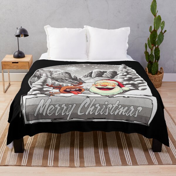 Item preview, Ho Ho Ho - Santa and Rudi in Christmas forest designed and sold by sabantha.